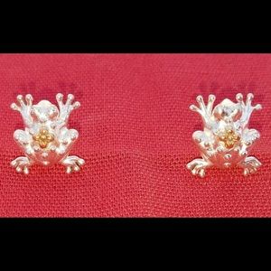 Barbara Bixby silver/gold earrings.